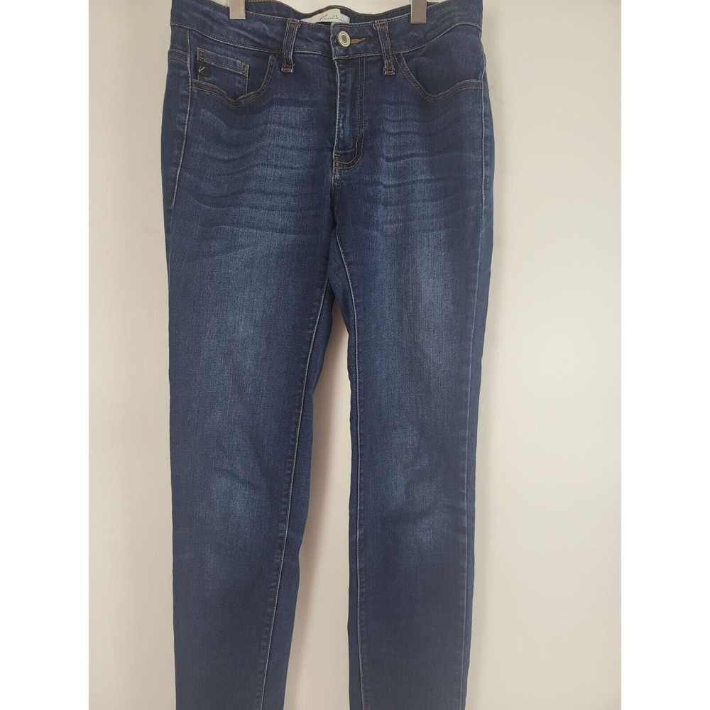 Kancan Jeans 7/27 Womens Low Rise‎ Skinny Leg Blue Medium Wash Stretch Bottoms - Picture 3 of 9